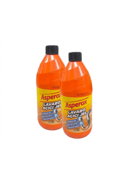 ASPEROX Lavabo Açıcı Jel 1 L 2 ADET