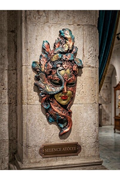 selens party Selence Atölye Sanat Serisi Antik Görünümlü Venedik Maske El yap...