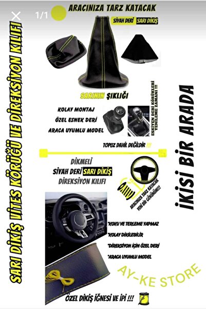 bol bol cesit DACIA LOGAN MCV uyumlu Araç,Araba,Oto direksiyon kılıfı ve vite...