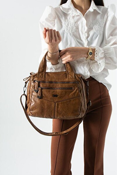 Baginn Vegan δερμάτινη γυναικεία τσάντα ώμου Retro Y.S.Deri τσάντα χειρός με ...