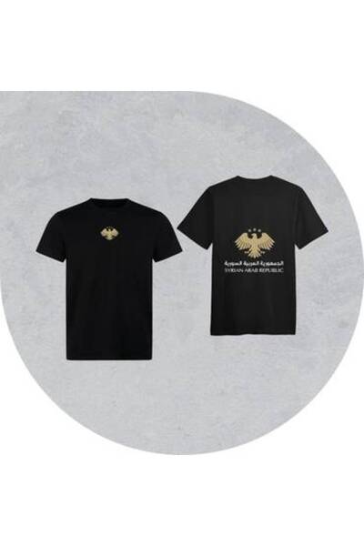 NO BRAND Syrian Eagle Design T-Shirt