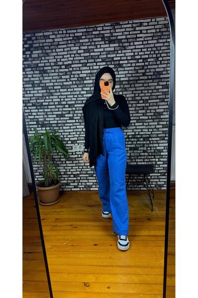ZarülAAy fashıon Palazzo Pants Muslin 100% Cotton Double Layer Fabric