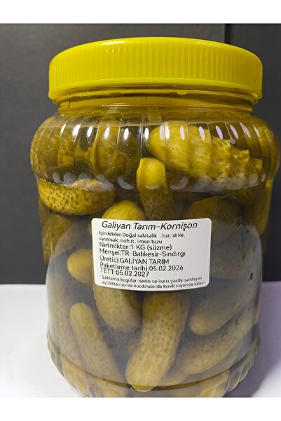 Galiyan 1 Kg Salatalık (Kornişon)Turşusu Balıkesir Sındırgı Doğal Üretim