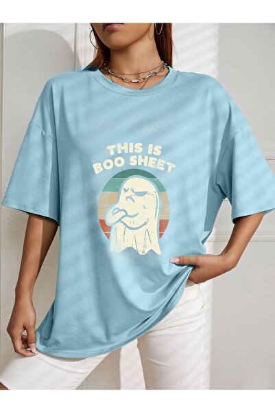 AZIZI TEKSTIL μπλουζάκι με στάμπα μεγάλου μεγέθους