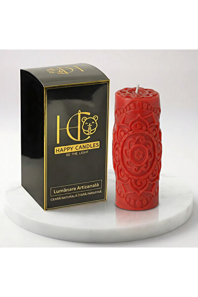 Happy Candles Beeswax candle, Lotus Mandala