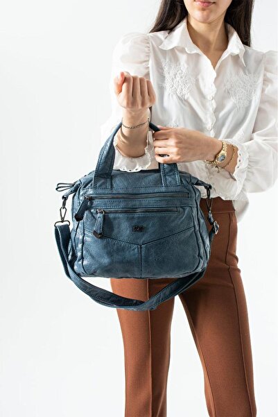 Baginn Vegan δερμάτινη γυναικεία τσάντα ώμου Retro Y.S.Deri τσάντα χειρός με ...