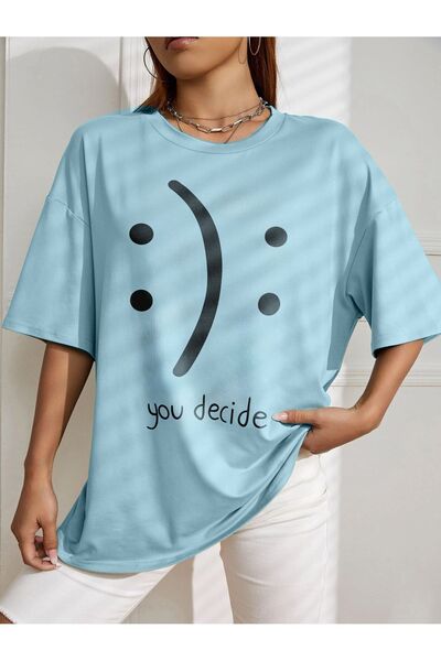 AZIZI TEKSTIL oversize :) : printed printed T-shirt