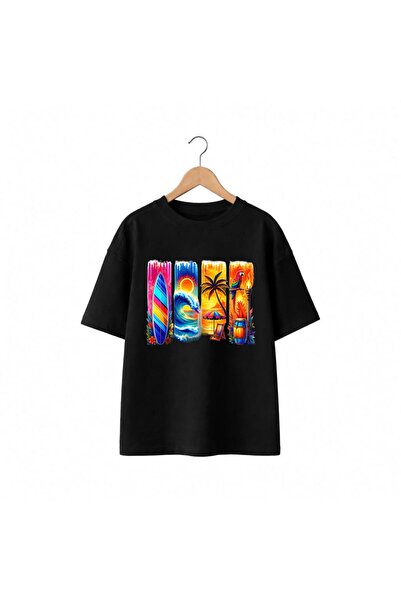 playwear Μπλουζάκι με στάμπα με τέσσερις φιγούρες παπαγάλων, 100% βαμβάκι, υπ...