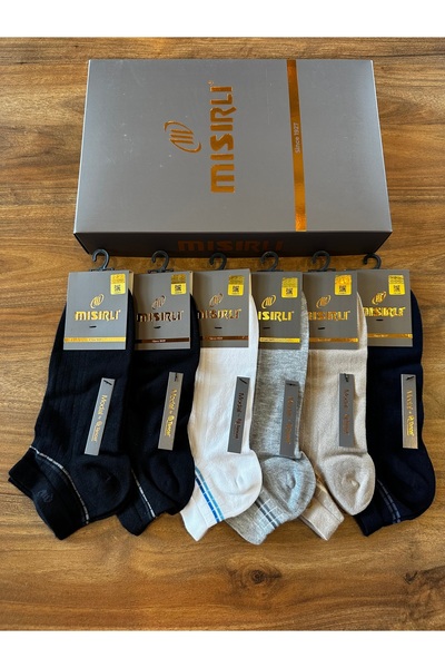 Mısırlı Ανδρικές κάλτσες Modal χωρίς ραφές, άνετες σαν κάθετρο, σε πακέτο 6 τ...