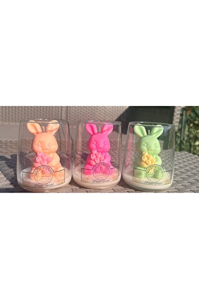 Magic Candle Pahare cu iepurași în ele pentru cadou/de Paște