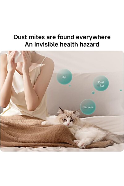 Generic Xiaomi Dust Mite Vacuum Cleaner Pro – Powerful 14kPa Suction, UV Sterilization, HEPA Filtration, H