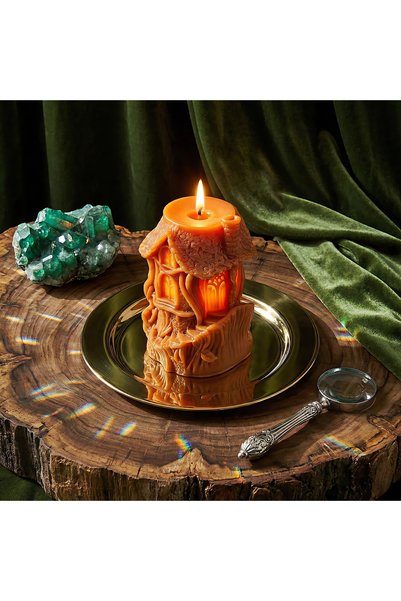 Happy Candles Lumanare din ceara de albine, Casuta din Povesti, Halloween