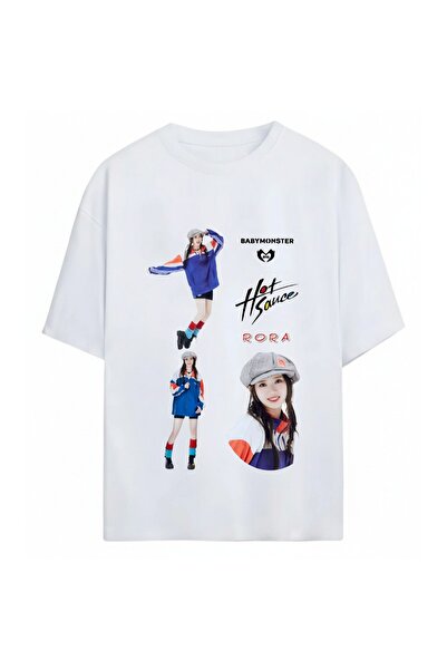 SVART WEAR Rora BabyMonster K-Pop unisex majica prevelikog kroja od 100% pamuka