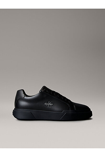 Calvin Klein Leather Signature Logo Trainers