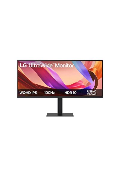 LG 34U650A-B Monitor curbat ultrawide WQHD de 34 de inci, 100Hz, USB-C 96W PD