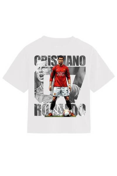 ROLY Tricou Unisex Bumbac Print Fotbal Legend Cristiano Ronaldo