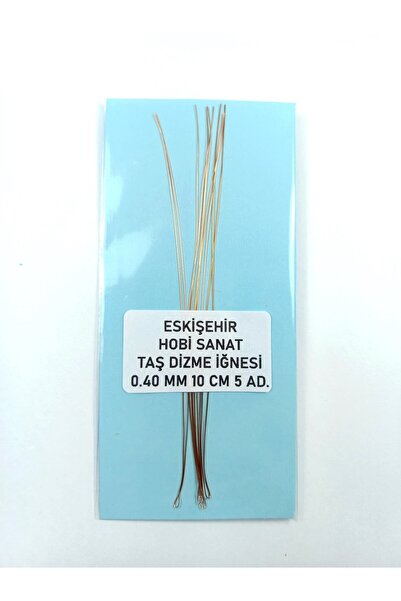 Eskişehir hobi sanat Βελόνα κεντήματος πέτρας 10 εκ. 5 τεμάχια, βελόνα ανοιχτ...