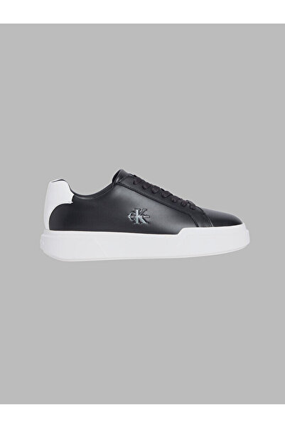 Calvin Klein Leather Signature Logo Trainers