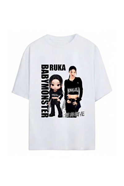 SVART WEAR Ruka BabyMonster K-Pop unisex majica prevelikog kroja 100% pamuk