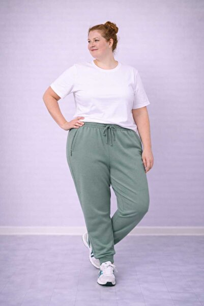 AKT بنطلون رياضي كبير الحجم مع أرجل مطاطية 3XL-6XL