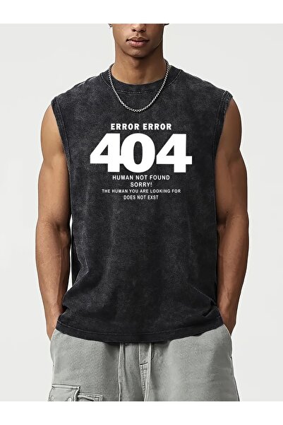 CLASSY.MODA Unisex Αμάνικο Υπερμεγέθες T-Shirt με στάμπα, Πλενόμενο, Street S...