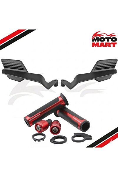 motomart+ Tvs Jupiter 125 Aksesuar Seti-Katlanır Aynalı-Kırmızı-Ma12162
