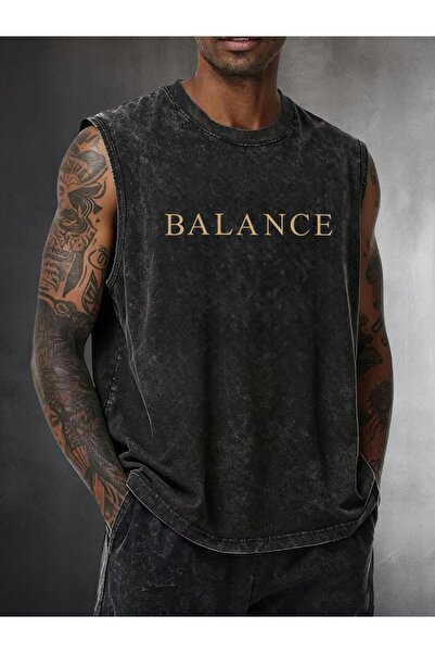 CLASSY.MODA Unisex Αμάνικο Υπερμεγέθες T-Shirt με στάμπα, Πλενόμενο, Street S...