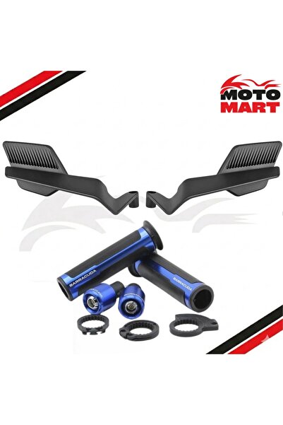 motomart+ Tvs Ntorq 125 Aksesuar Seti-Katlanır Aynalı-Mavi-Ma11163