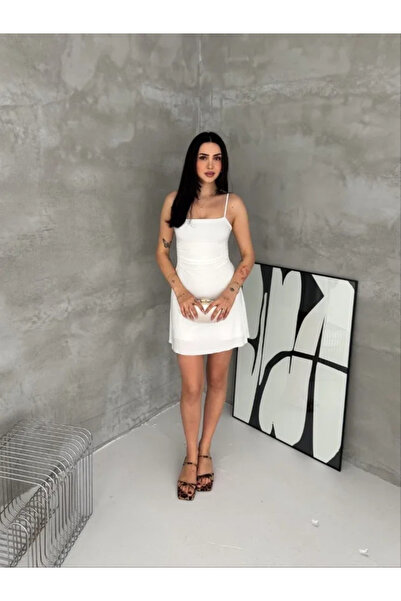 Wear Up Μίνι φόρεμα από σιφόν με τιράντες, με ντραπέ μέση, εφαρμοστό στο σώμα...