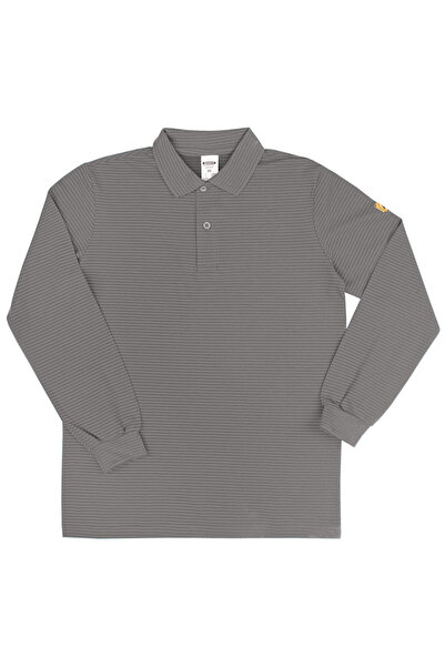 İŞMONT Μπλουζάκι ESD με γιακά πόλο και μακριά μανίκια