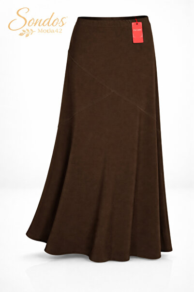 HESNA Women's Bensu Plus Size Sandy Cross Unlined Quality Skirt