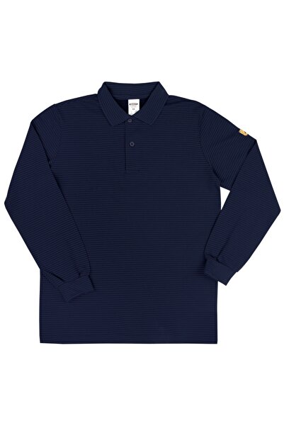 İŞMONT Μπλουζάκι ESD με γιακά πόλο και μακριά μανίκια