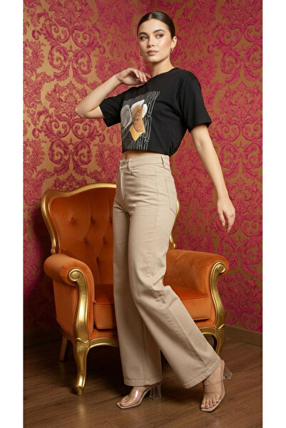 geenz manifacture Παντελόνι τζιν Harry 90's σε χρώμα καφέ λικρά, εξαιρετικά ψ...