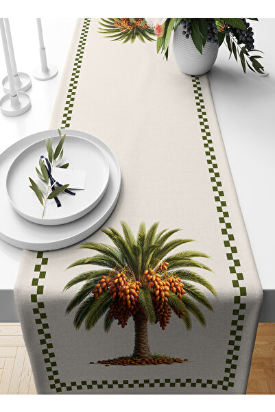 Bertille Home Palmiye Series 140X40 cm Digital Printed Runner (Palm Tree)