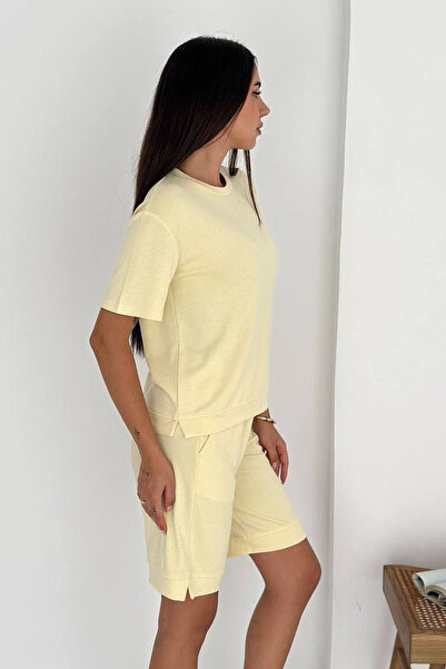 Noa&Noa Γυναικείο Μαύρο Σετ Σορτς και Μπλούζα – Βασικό Άνετο Καλοκαιρινό Συνδ...