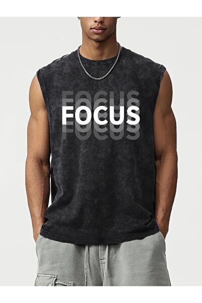 CLASSY.MODA Unisex Αμάνικο Υπερμεγέθες T-Shirt με στάμπα, Πλενόμενο, Street S...