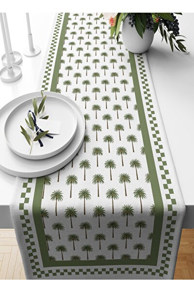 Bertille Home Palmiye Series 140X40 cm Digital Printed Runner (Palm Tree)