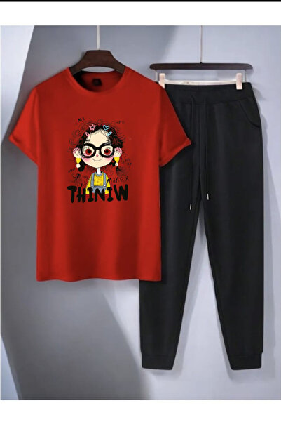 Joetsu Unisex T-Shirt and Pants Set - Oversized T-Shirt and Pants Two-Piece Set