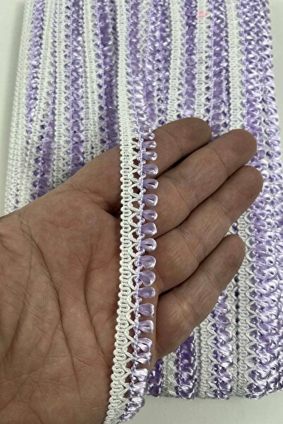 Hobigram شريط زخرفي أبيض ليلكي من إكسيا - شريط زخرفي يدوي الصنع بطول 5 أمتار ...