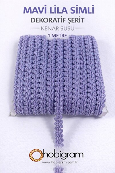 Hobigram Μπλε Λιλά Γκλίτερ Κορνέλα Διακοσμητική Κορδέλα Κέρατο Κρινοελαφιού Δ...