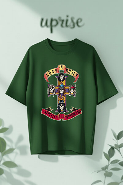 Vordevia Μπλουζάκι Guns N Roses με στάμπα από βαμβάκι σε μεγάλο μέγεθος