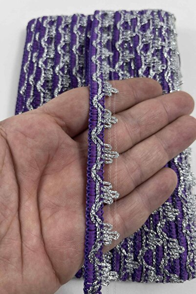 Hobigram شريط زخرفي فاخر باللون الأرجواني الفضي - زخرفة يدوية الصنع 5 أمتار م...