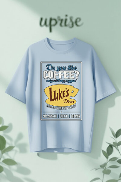 Vordevia Μπλουζάκι Gilmore Girls Lukes Diner με στάμπα, βαμβακερό, oversized