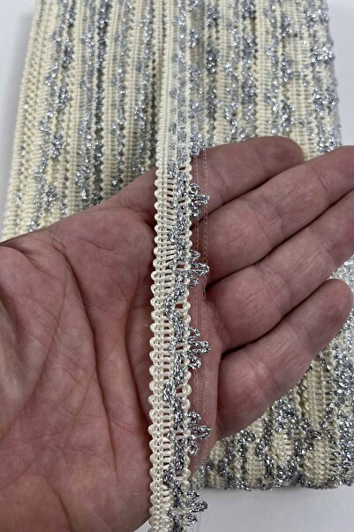 Hobigram Cream Silver Hine Luxury Decorative Ribbon – Handcrafted Decoration ...