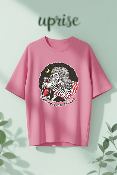 Vordevia Tricou oversize din bumbac cu imprimeu The Rolling Stones