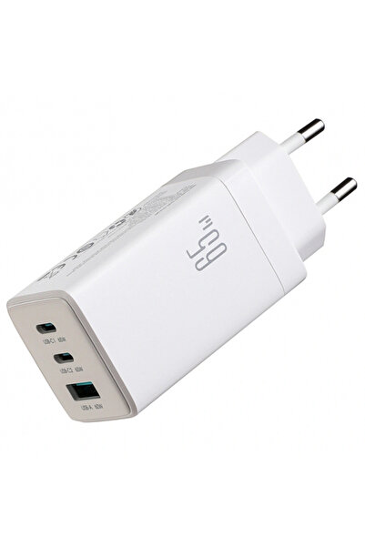 Joyroom JR-TG10 Καλώδιο Φόρτισης USB-C, 65W, 3.25A, 1 x USB-A - 2 x USB-C, Λευκό