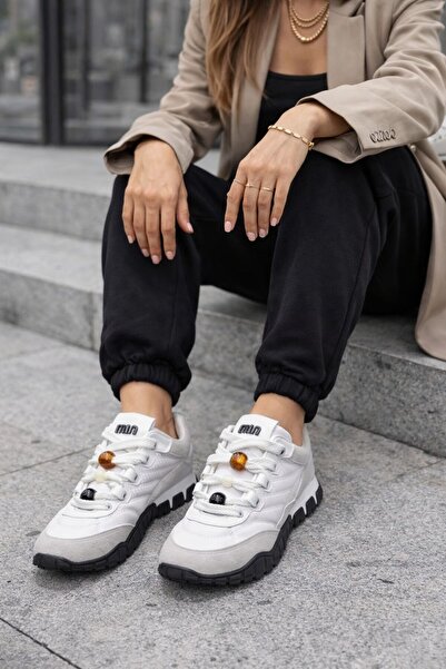 Daloğlu Λευκά Γυναικεία Άνετα Ορθοπεδικά Αθλητικά Παπούτσια Casual