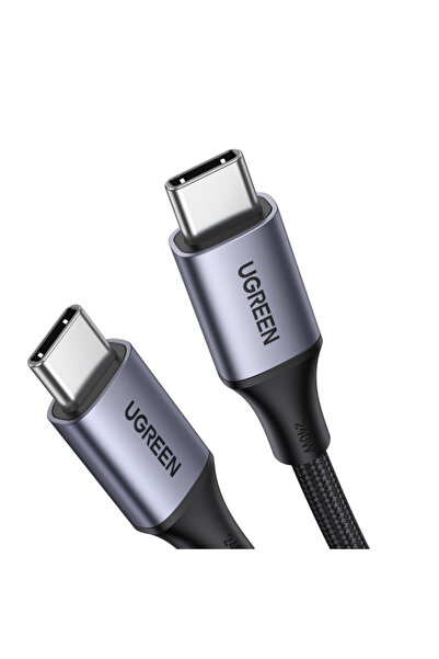 Ugreen USB-C - USB-C US535 Καλώδιο Δεδομένων και Φόρτισης, 240W, 2μ, Γκρι