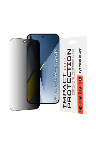 Techsuit Προστατευτικό οθόνης ιδιωτικότητας για Xiaomi Poco F8 Ultra, Σκληρυμ...