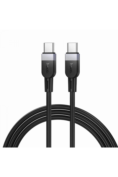 Hoco USB-C - USB-C X109 Καλώδιο Δεδομένων και Φόρτισης, 60W, 1μ, Μαύρο